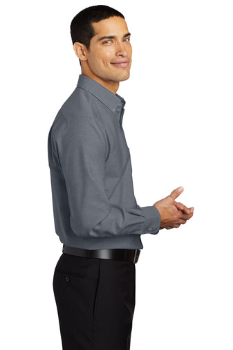 Port Authority® SuperPro™ Oxford Shirt (Black)
