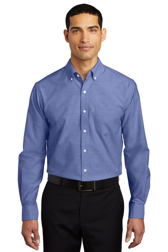 Port Authority® SuperPro™ Oxford Shirt (Navy)