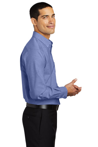 Port Authority® SuperPro™ Oxford Shirt (Navy)