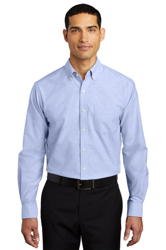 Port Authority® SuperPro™ Oxford Shirt (Oxford Blue)